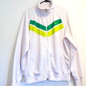 NIKE PERFORMANCE SPORTS JACKET - SIZE LARGE - WHITE
